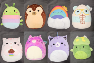 Squishmallows that are given as prizes for the Babies-K category.